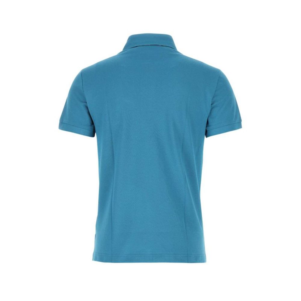 ETRO Turquoise Piquet Polo Shirt - Picture 2 of 2